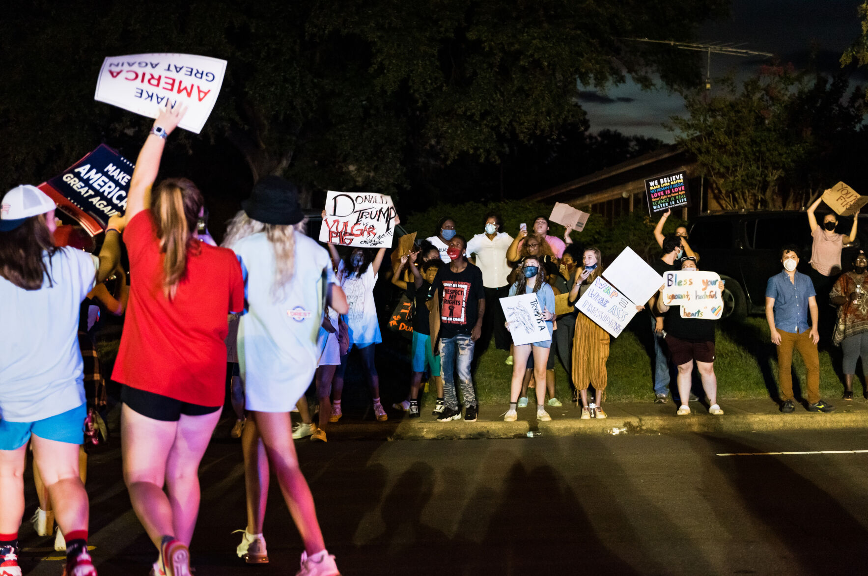 Protest Against Trump Rally